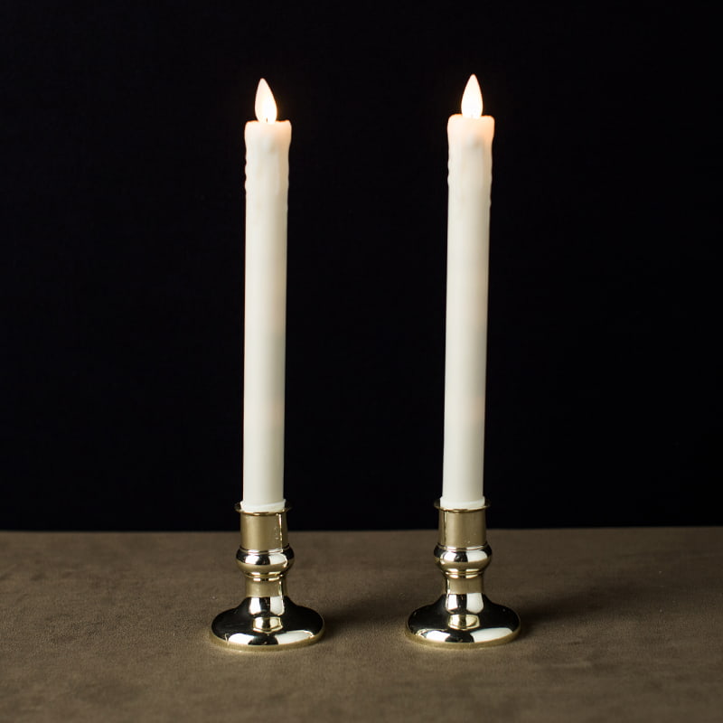 2 Pak Lilin Lancip Tanpa Api Lilin Menetes