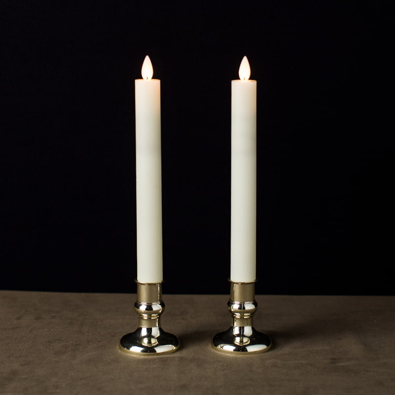 Lilin Lancip Tanpa Api Berkedip Gading