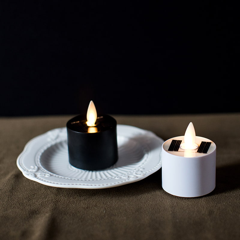 Lilin Tealight Tanpa Api LED Tenaga Surya