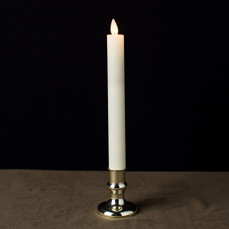 Lilin Lancip Tanpa Api Berkedip Gading