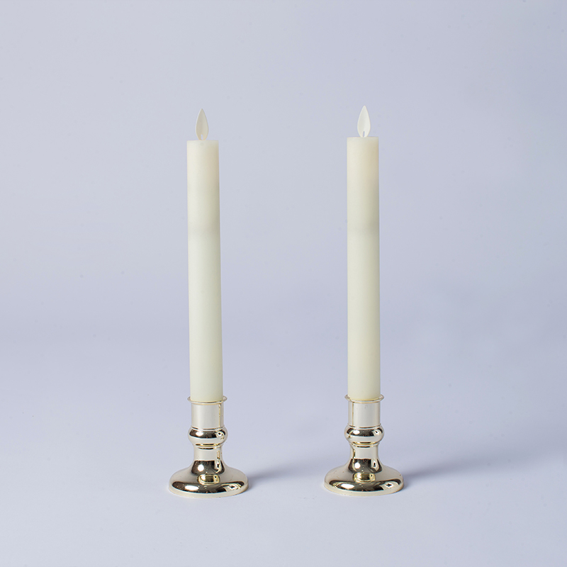 Lilin Lancip Tanpa Api Berkedip Gading