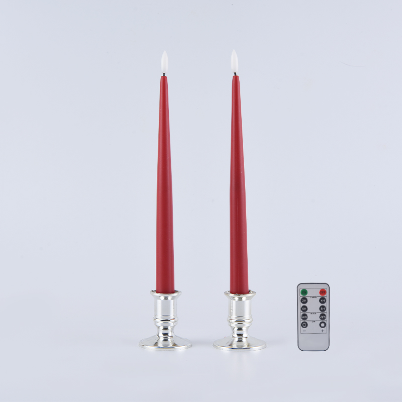 Set 2 Lilin Lancip Tanpa Api dengan Remote