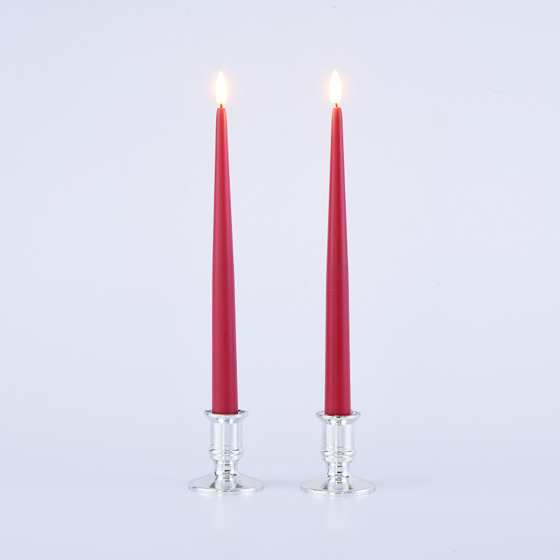 Set 2 Lilin Lancip Tanpa Api dengan Remote